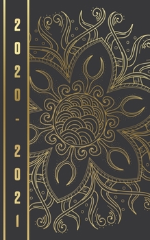 2020-2021: Mandala Gold Design | Two Year Monthly Planner | 2 Year Pocket Planner Calendar 5x8 inches Jan 2020 to Dec 2021 with Phone Book - Personal ... Organizer Agenda Schedule with To Do List