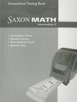 Paperback Saxon Math Intermediate Grd 5 Book