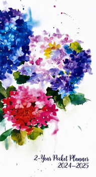 Calendar 2024-25 Hydrangeas 2-Year Pocket Planner Book