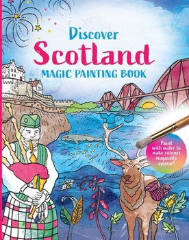 Paperback Discover Scotland: Magic Painting Book