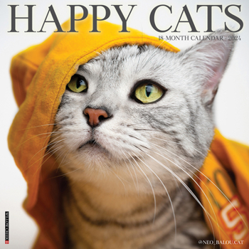 Calendar Happy Cats 2024 12 X 12 Wall Calendar Book