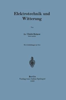 Paperback Elektrotechnik Und Witterung [German] Book