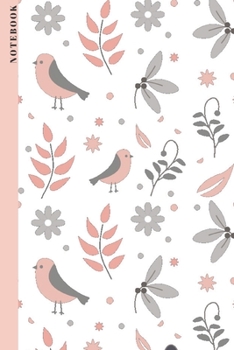 Notebook: Bird Journal For Animal Lovers, Bird Watchers & Hobby Ornithologists with 100 lined pages in 6"x9"  in Softcover| Perfect Christmas/Birthday Gift