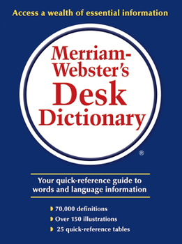 Hardcover Merriam-Webster's Desk Dictionary Book