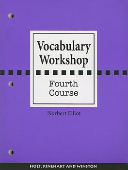 Paperback Vocabulary Workshop: Fourth Course Book