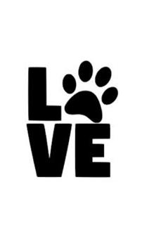 Paperback love dog paw print Writing Drawing Journal: doggie paw print writing journal Book