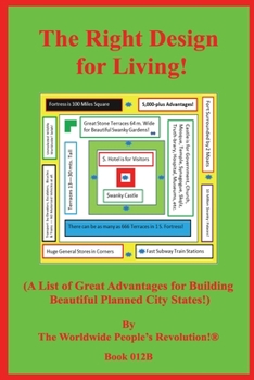 Paperback The Right Design for Living!: (A List of Great Advantages for Building Beautiful Planned City States!) Book