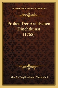 Paperback Proben Der Arabischen Dinchtkunst (1765) [German] Book