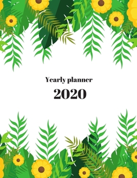 Paperback 2020 Yearly planner: nature themed calendar & organizer - 148 pages, 8,5" x 11" (version 19) Book