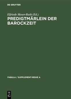 Hardcover Predigtmärlein der Barockzeit [German] Book