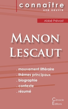 Paperback Fiche de lecture Manon Lescaut de l'Abbé Prévost (Analyse littéraire de référence et résumé complet) [French] Book