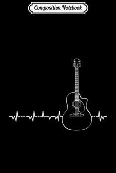 Composition Notebook: Guitar Heartbeat Pulse - Musical Theme  Journal/Notebook Blank Lined Ruled 6x9 100 Pages