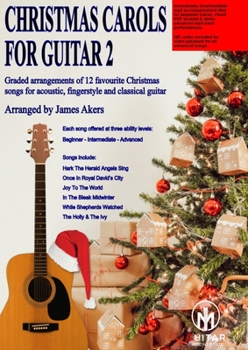 Paperback Christmas Carols For Guitar 2 Book