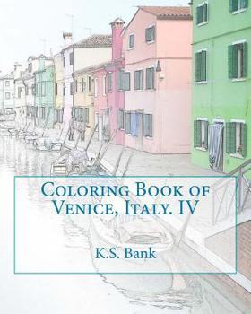 Paperback Coloring Book of Venice, Italy. IV Book