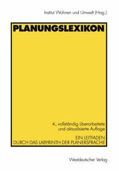 Paperback Planungslexikon: Ein Leitfaden Durch Das Labyrinth Der Planersprache [German] Book