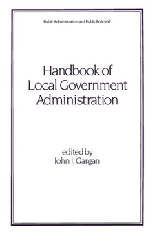 Hardcover Handbook of Local Government Administration Book