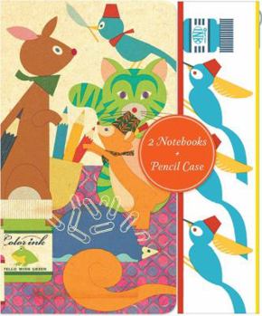 NOT A BOOK: Imagination Runs Wild: Notebooks and Pencil Case Set