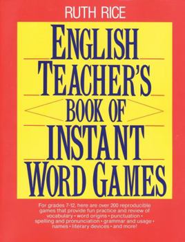 Paperback English Teacher's Book of Instant Word Games Book