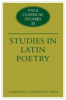 Paperback Studies in Latin Poetry Book