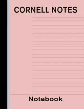 Paperback Cornell Notes Notebook: Note Taking Paper - Red Book