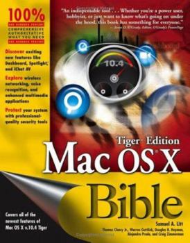 Paperback Mac OS X Bible Tiger Edition Book