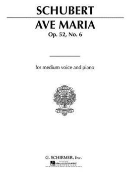 Paperback Ave Maria: Medium Voice in A-Flat Book