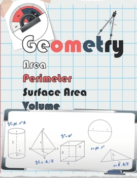 Paperback geometry Area, Perimeter, Volume, & Surface Area.: Geometry Workbook, Mastering Essential Math Skills, Entertaining Math, Math Workbook, Practice and Book
