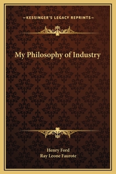 Hardcover My Philosophy of Industry Book