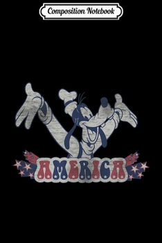 Paperback Composition Notebook: Disney Goofy America Journal/Notebook Blank Lined Ruled 6x9 100 Pages Book