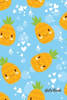 Notebook: Lined Notebook with Pineapple Cover Cool Journal, Unique Diary, Bullet Journal, for Writing - 130 Pages - 6 x 9