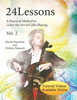 Paperback 24 Lessons A Practical Method to Learn the Art of Cello Playing Vol.2 Book