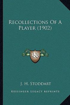 Paperback Recollections Of A Player (1902) Book
