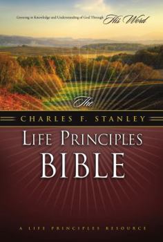 Hardcover Charles F. Stanley Life Principles Bible-NASB Book