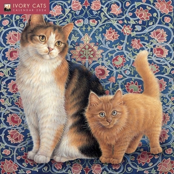 Calendar Ivory Cats by Lesley Anne Ivory Wall Calendar 2024 (Art Calendar) Book