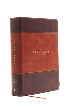 Imitation Leather The King James Study Bible, Imitation Leather, Brown, Indexed, Full-Color Edition [Large Print] Book