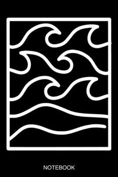 Notebook: Welle Notizbuch | Abenteuer Surf Tagebuch | Schreibheft | Journal | Planer | Geschenk für Wellenreiter und Surfer Meer Koffer Flugzeug I ... 22,9 cm I Kariert I 120 Seiten (NATURE PRINT)