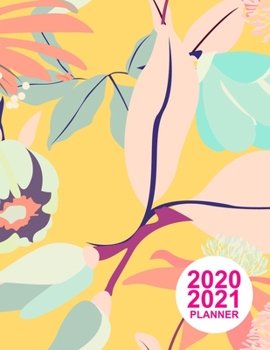 Paperback 2020 2021 Planner: Cute Two Year - Monthly Calendar Planner - 24 Months Jan 2020 to Dec 2021 For Academic Agenda Schedule Organizer Logbo Book