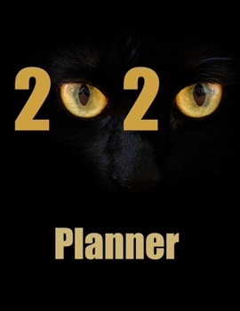 Paperback 2020 Planner: One year - Monthly and Weekly Calendar with 10 journal pages for notes. Large 8.5" x 11" paperback book. Cat eyes cove Book