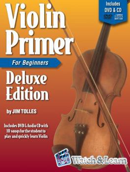 Paperback Violin Primer Book For Beginners Deluxe Edition with DVD and CD Book