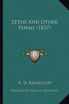 Paperback Zethe And Other Poems (1837) Book