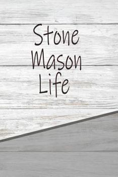 Paperback Stone Mason Life: Personalized Rustic Isometric Dot Notebook 120 Pages 6x9 Book