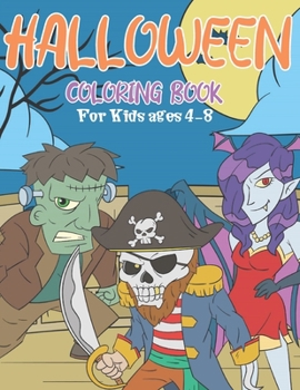 Paperback Halloween Coloring Book for Kids Ages 4-8 Book