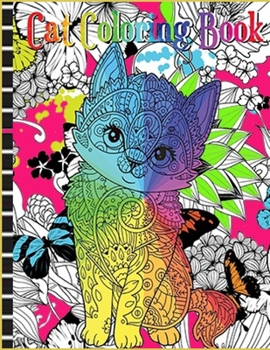 Paperback Cat Coloring Book: Butts, Bleps, and Beans Cat Coloring Book: 35 Coloring Pages for Adults Book