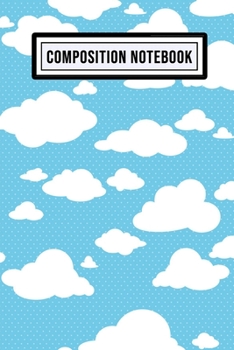Paperback Bluesky Wide Ruled Composition Notebook: Bluesky Blank College Ruled Composition Notebook - 110 Pages - Pocket Size 6x9 Book