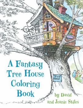 Paperback A Fantasy Tree House Coloring Book