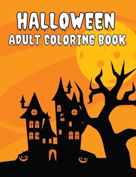 Paperback Halloween Adult Coloring Book