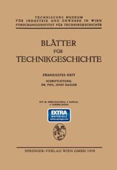 Paperback Blätter Für Technikgeschichte [German] Book