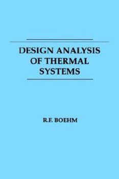 Paperback Design Analysis Thermal Systems Book