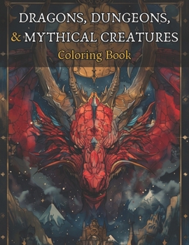 Dragons, Dungeons, & Mythical Creatures Coloring Book: 55 Unique Dungeons and Dragons Inspired Coloring Pages