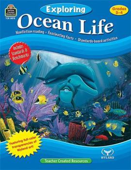 Paperback Exploring Ocean Life, Grades 3-4 [With Transparency(s)] Book